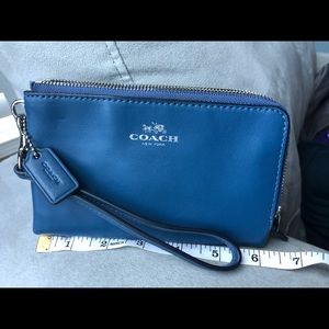 Coach Double Zip Wristlet